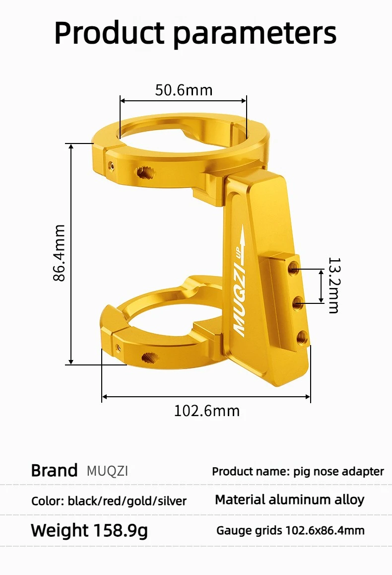 For Birdy Dahon 412 SP8 Folding Bicycle Front Bag Carrier Mount Adapter Adjustable Clamp Ring Bike Front Bag Holder Adapter