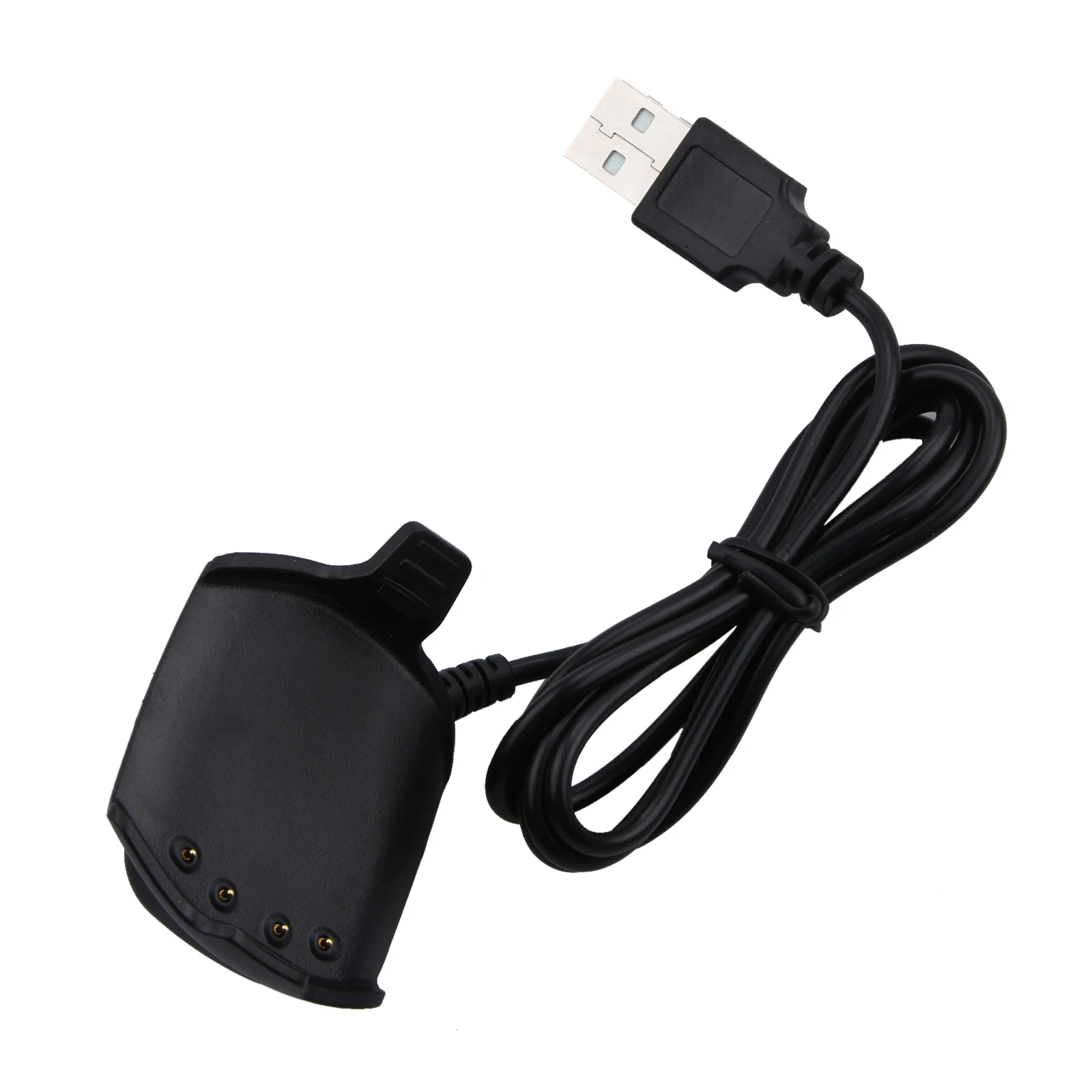 Garmin Approach S2 S4 GPS 시계 용 USB 케이블 충전기 고품질 검정색 솔리드 플라스틱 경량 Protable 시계 액세서리