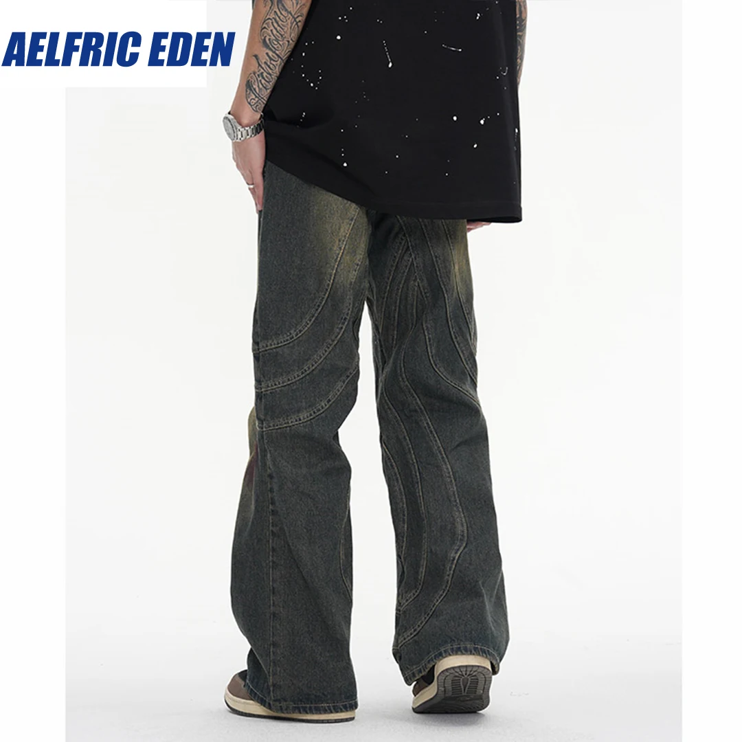 デニム・ジーパン Aelfric Eden Baggy Jeans Aelfric Eden Baggy Denim Pant 2023 Streetwear Vintage Jeans