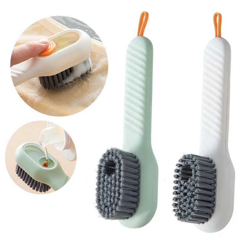 Cleaning Brush Soft Bristled Liquid Shoe Brush Long Handle Brush