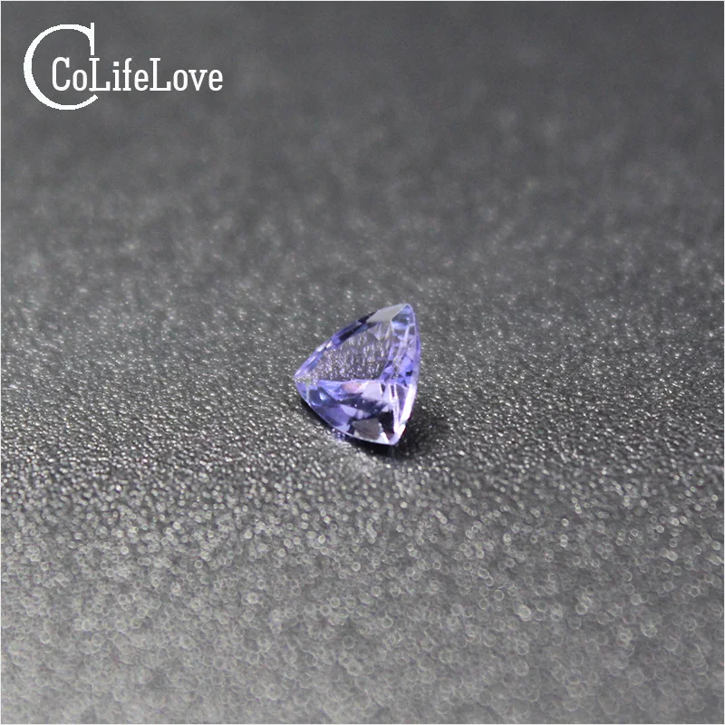 100% Natural Tanzanite Loose Gemstone 5mm * 5mm Trangle Shape Genuine VS Tanzanite Loose Stone
