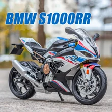 

NEW 1:12 BMW S1000RR Racing Motorcycle Model Simulation Alloy Motorcycle Model With Sound and Light Collection Kids Toys Gifts