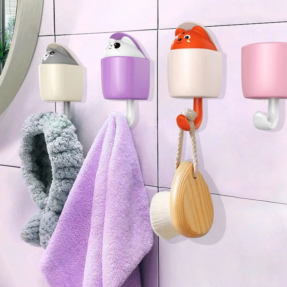 

Милые настенные сверхпрочные самоклеящиеся крючки для ароматерапии, декоративные крючки для брелоков, одежды, домашнего хранения K0u1