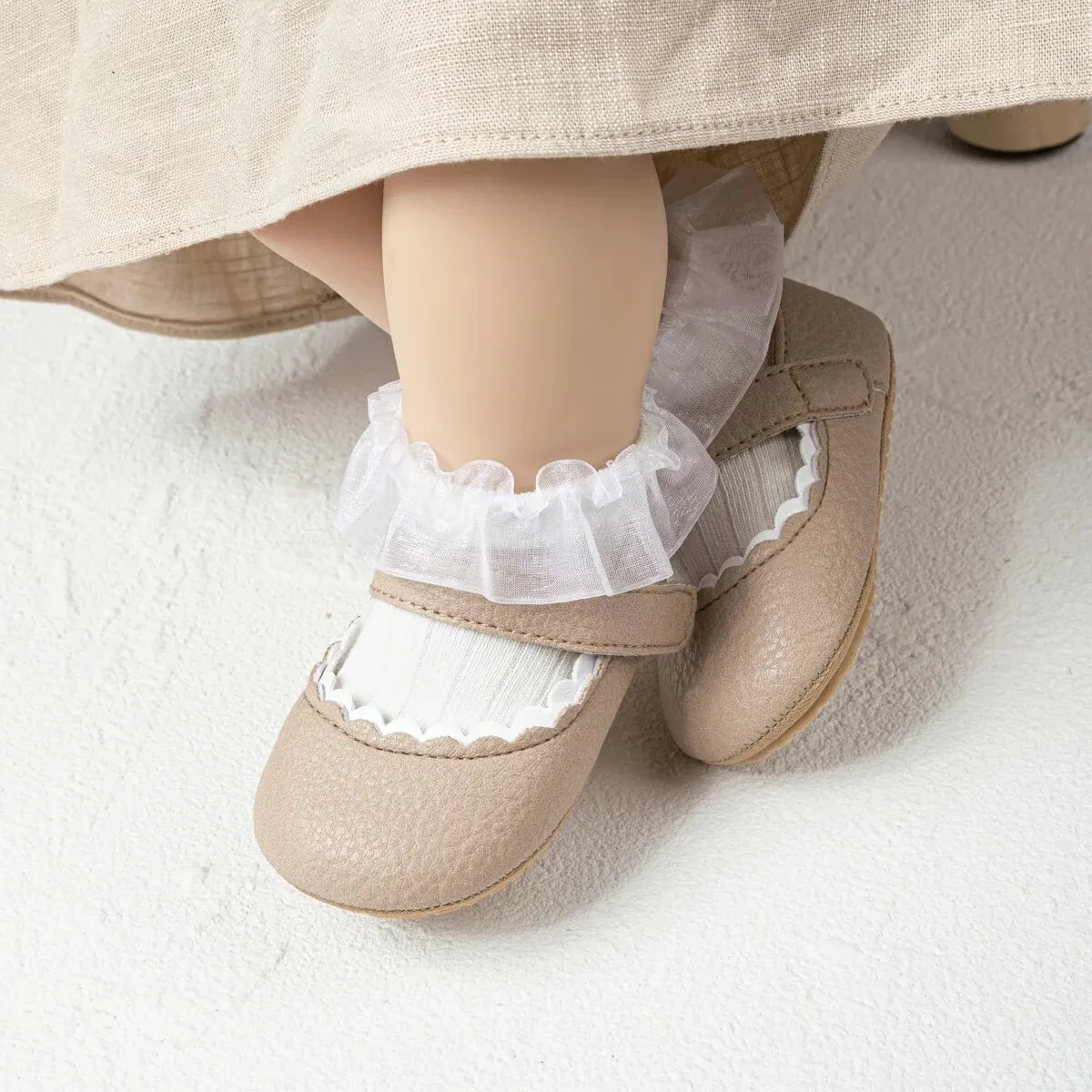 Spring Autumn Baby Shoes Non-slip Rubber Sole First Walkers Comfortable Toddler Ballet Slippers Crib Girl Shoes