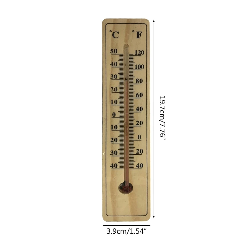 Wooden Thermometer Room Temperature Meter Temperature Humidity Gauge  Weather Indoor Wood Room Refrigerator Thermometer Garden Thermometer  Temperature