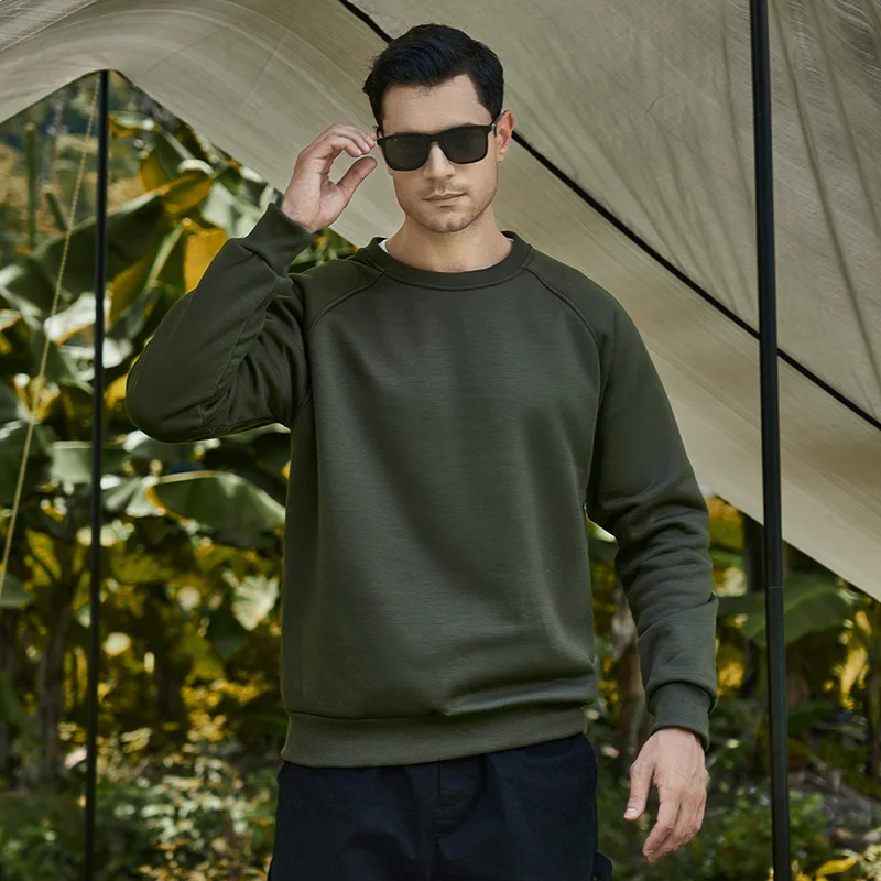 

Brand Men Casual Hoodies Sweatshirt New Spring Solid Color Fleece Polyester Pullovers Coat Warm Hoodies Male