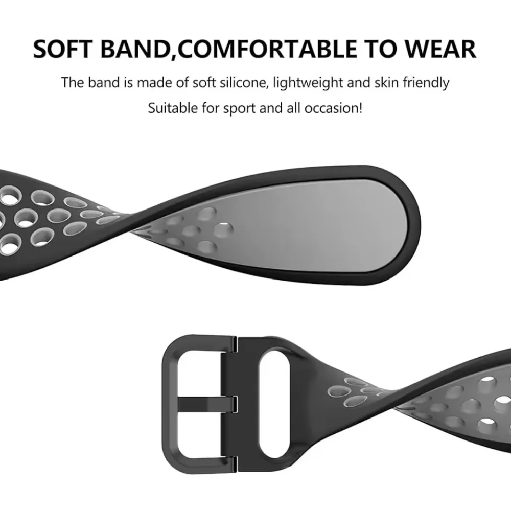Soft Silicone Sports Bracelet - Comfortable & Breathable Wristband