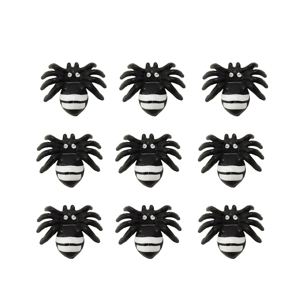 50 Stücke Mini Künstliche Spinne Halloween Cosplay Kunststoff Leuchtende Spinne Ornamente Diy Halloween Party Dekorationen Lieferungen – Detail 4