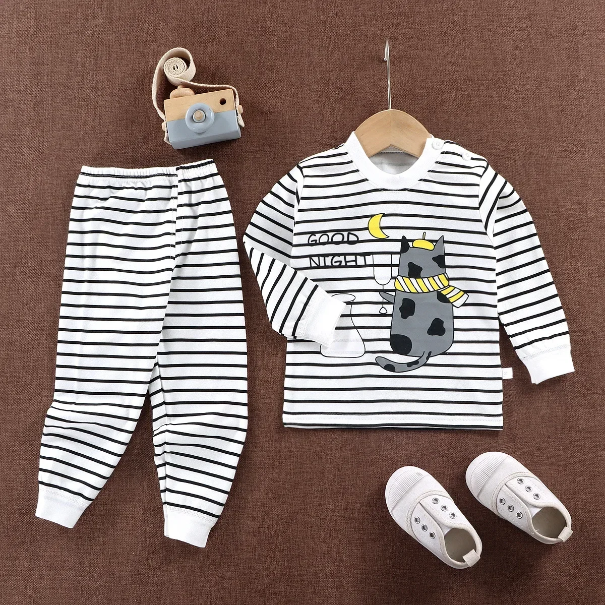 

Children's Winter Clothing Boys Kids Set Autumn Children's Underwear Set Cotton Baby Boys Girls Baby Pajamas Home Clothes