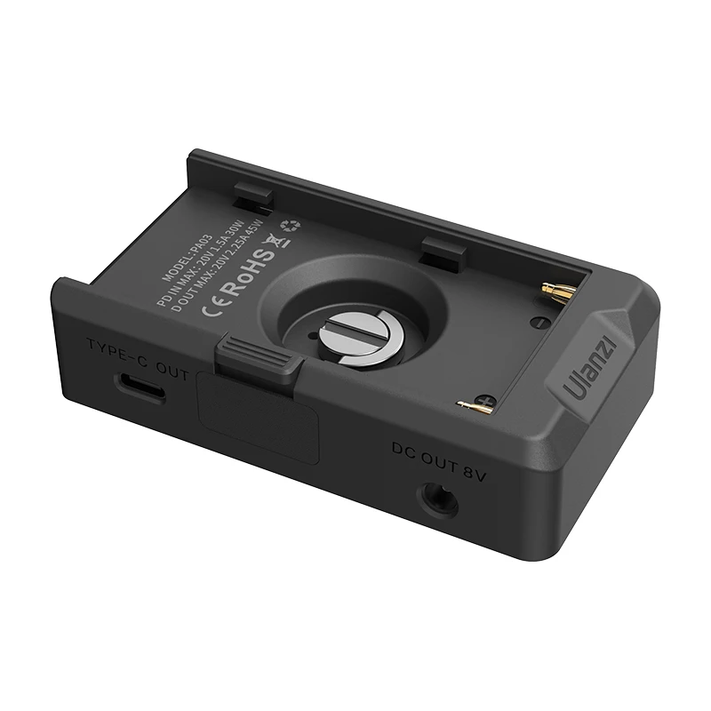 Ulanzi PA03 Battery Adapter Plate with 1/4 Mount for Snoy NP-F550 F570 F750 F770 F960 F970 F980 for Camera Livestream Monitor