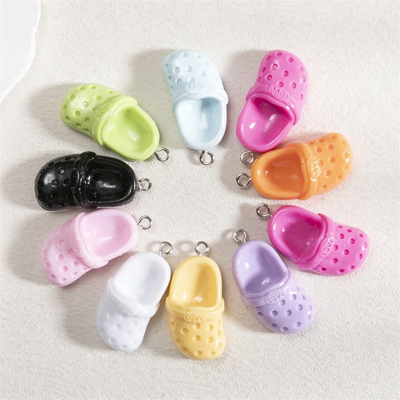 10 teile/paket Simulation Rot Farbige Pfeffer Slipper Charms Harz Anhänger Für DIY Handwerk Ohrring Armband Schmuck Zubehör ﻿