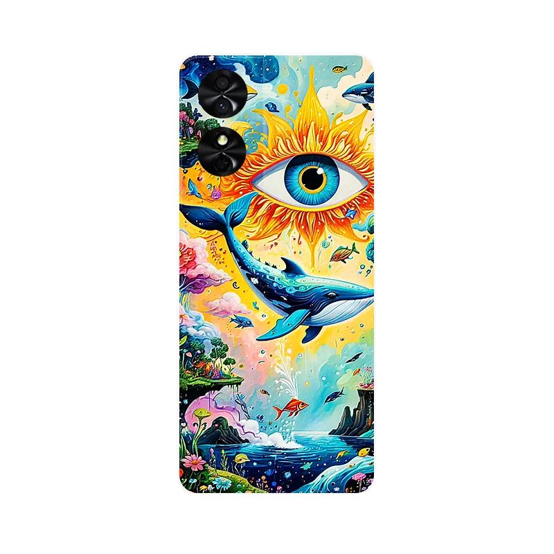 Wolf Painted Shockproof Soft Silicone Phone Case
