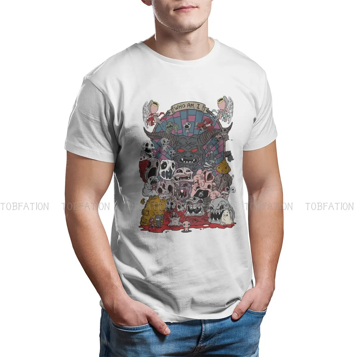 The Binding Of Isaac Polyester TShirts Rush Afterbirth Personalize Homme T Shirt Funny Clothing Size S-6XL