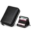 Cowhide Organ Card Case RFID Anti-theft Lady Card Holder Purse Men Card Case Multifunctional Zipper Small Short Wallet 2