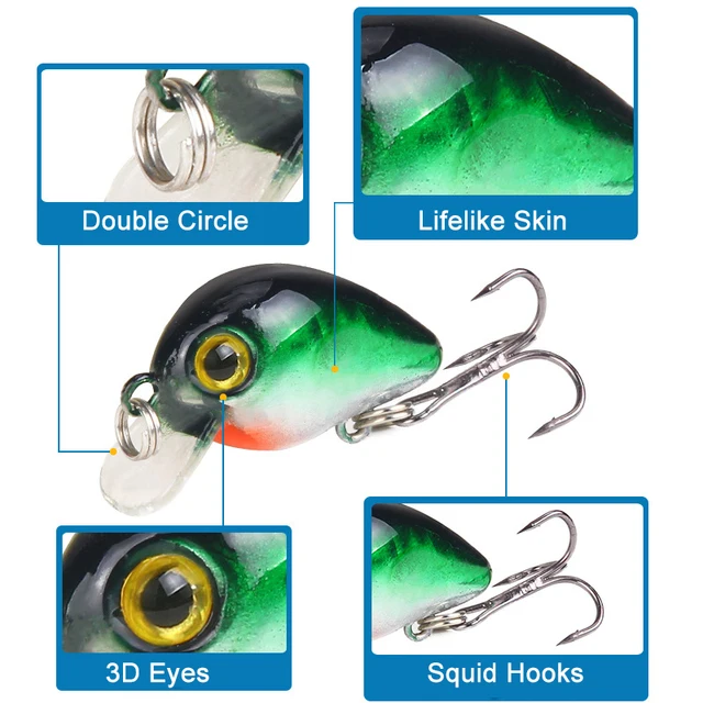 1шт. Воблер для риболовлі Crankbait, поверхневий - Image 4