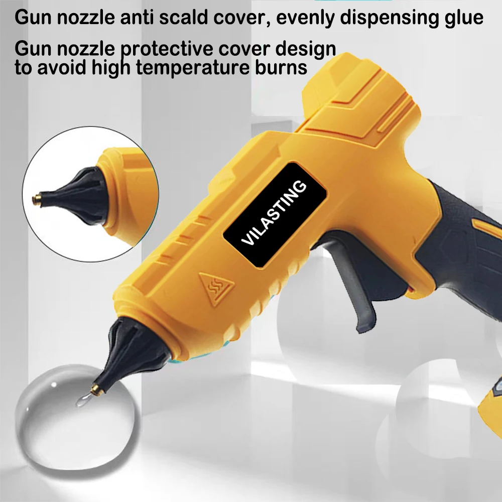 Electric Hot Melt Glue Gun for Dewalt 18V Battery Cordless Electric Glue Gun 11mm Glue Stick Hot Melt Welding Air Gun No Battery 4