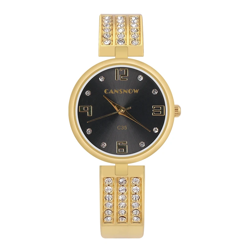 New Rhinestone Luxury Women Watches Female Fashion Gold Ladies Bracelet Watch Stainless Steel Bangle Wristwatch Dropship Reloj 5