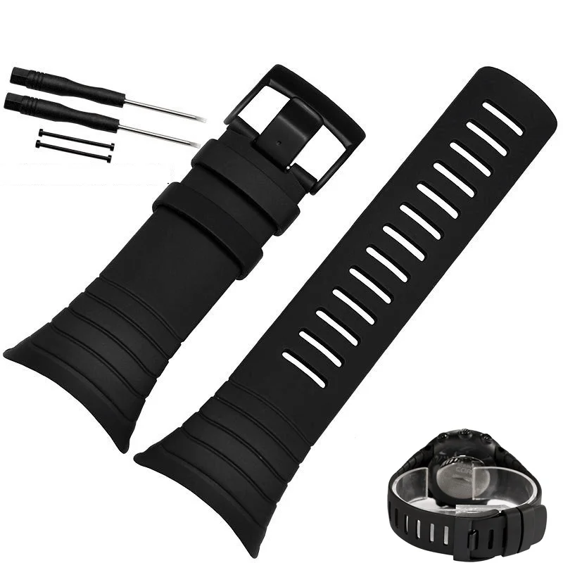 SUUNTO CORE Series Watchband Black Rubber Strap High Quality