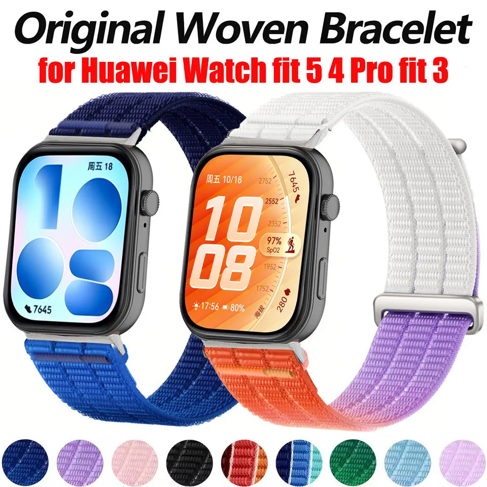 Nylon Correa Strap Wristband for Huawei Watch Fit - Official Style