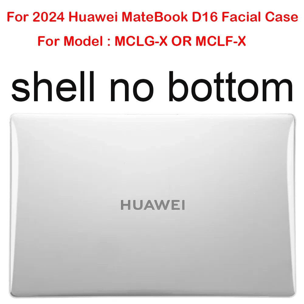 Funda Facial para portátil Huawei MateBook D16 modelo MCLG-X, carcasa protectora sin parte inferior, 2024, 2024