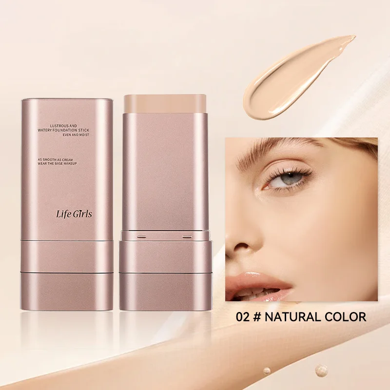 Przezroczysty i Nawilżający Podkład Naturalny Efekt, Nawilżający, Błyszczący, Cienki i Lekki Podkład do Makijażu z Podwójną Główką Obrotowy, Bardziej Wygodny, Wodoodporny, Łatwy w Aplikacji, Łatwy w Użyciu