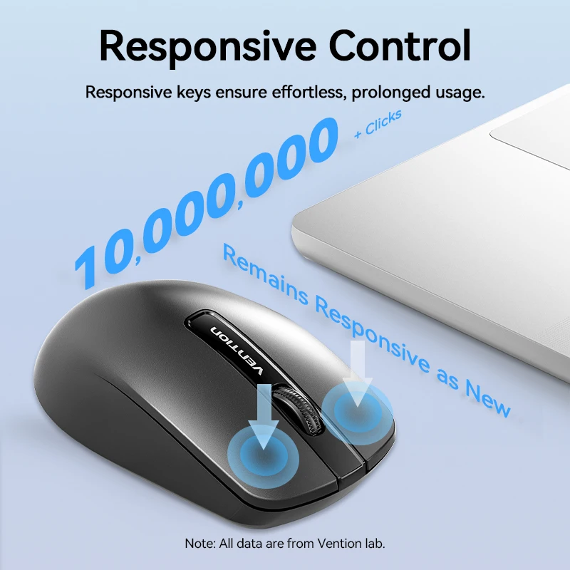 Ergonomic Wireless Mouse with USB Receiver