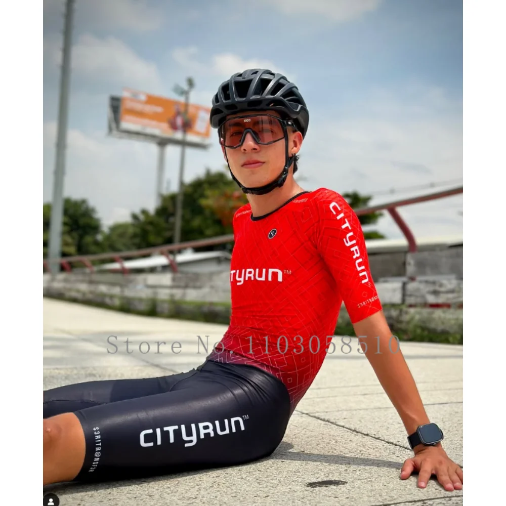 Cityrun  Inline Speed Skating Racing Suit Tights Team Speed Skating Triathlon Suit Ropa Ciclismo Tri Suit 인라인 스피드 스케이트 Ciclismo 2