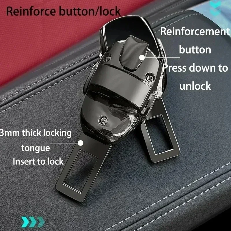 Prolunga per Cintura di Sicurezza Auto in Lega, Clip Regolabile per Cintura, Accessorio Auto per Allungamento Cintura di Sicurezza - immagine 5