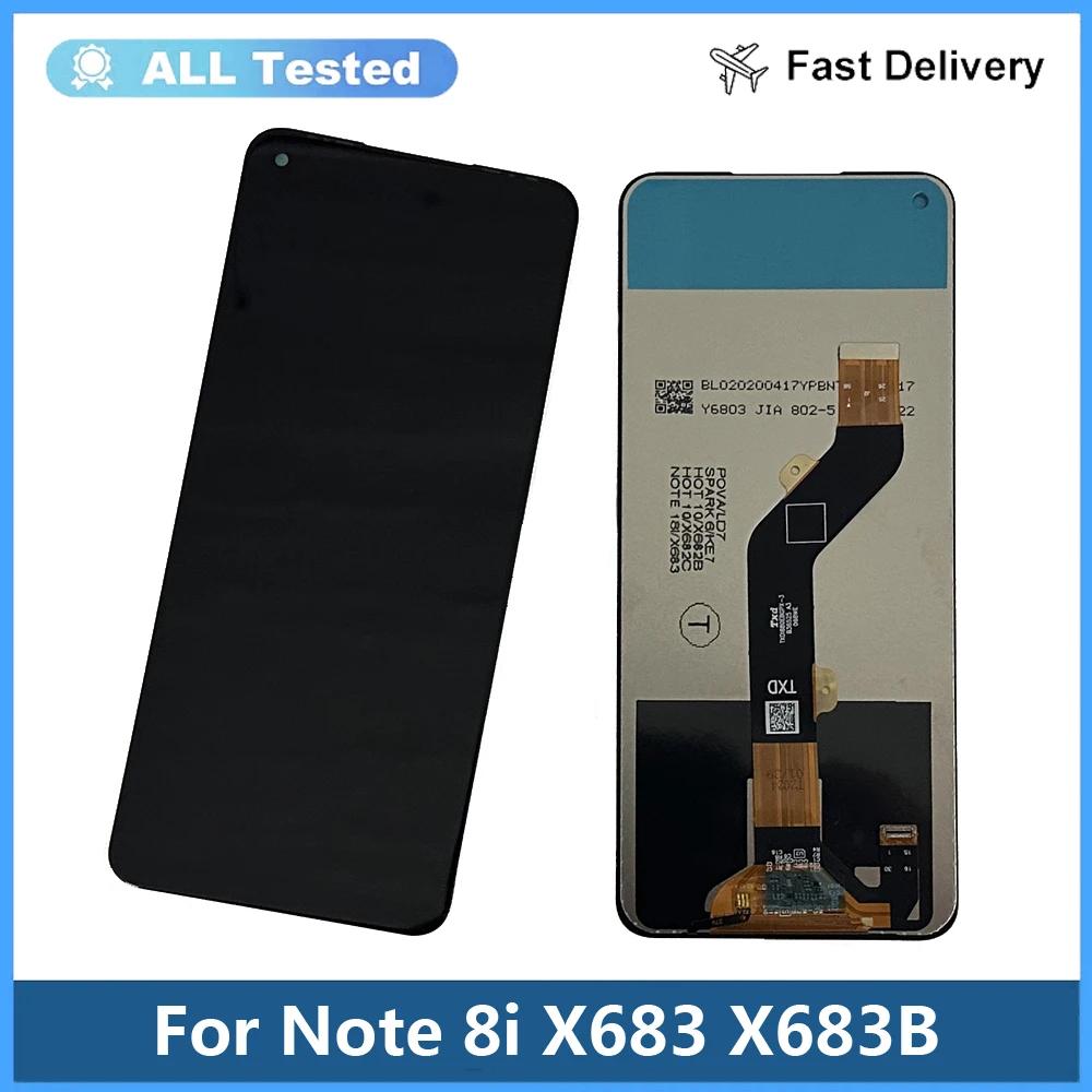 

6.78" Tested LCD For Infinix Hot 10 X682 X682b X682c LCD Display Touch Screen Digitizer Assembly For Infinix Note 8i X683 LCD