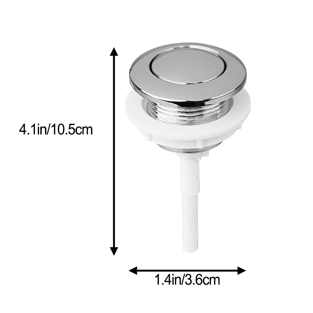 Description Picture 6 of itemUniversal Dual Flush Toilet Water Tank Button Bathroom Toilet Replacement Parts Round Valve Push Button Flush Toilet Spare Part
