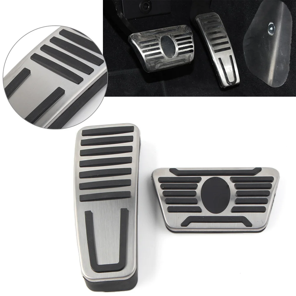 2Pcs Car Gas & Brake Pedal Pad Cover Kit For Maserati Levante-For Quattroporte Ghibli 2014-