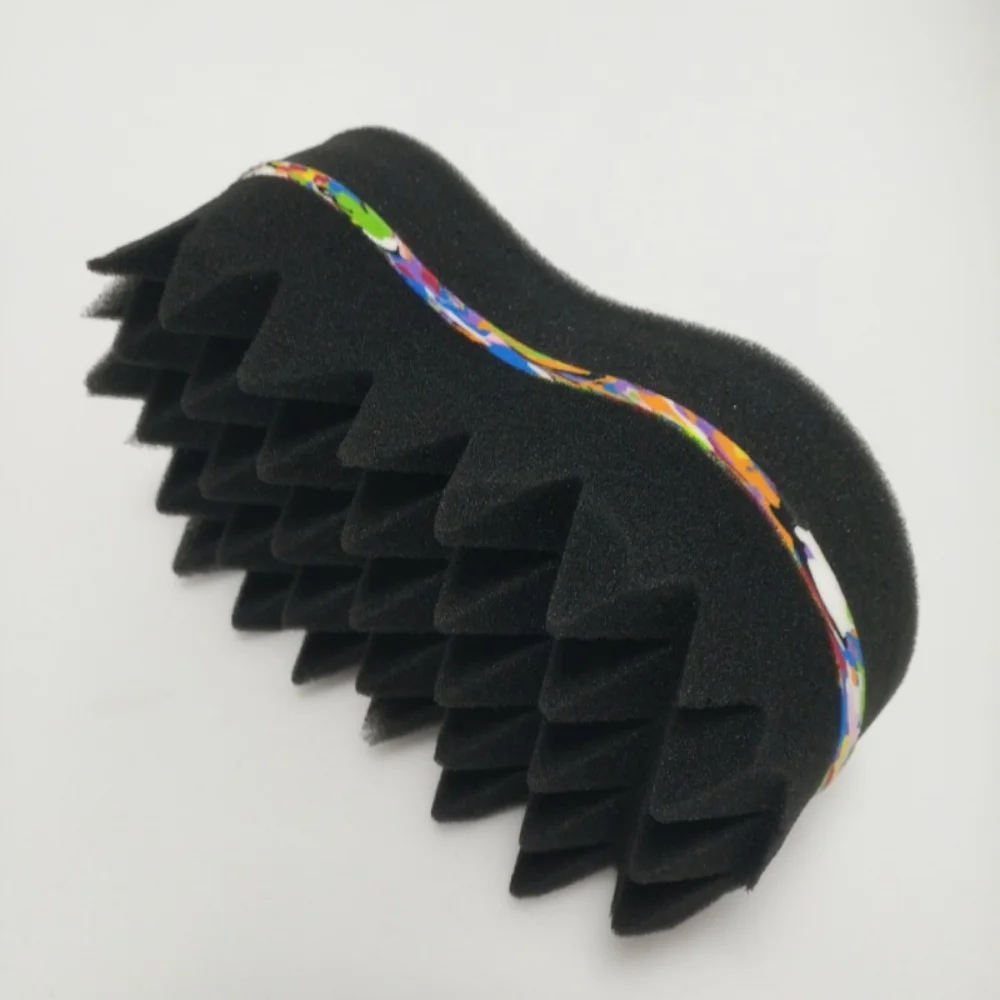 Hair styling tool Oval Double Sides Magic Twist Hair Brush Sponge Brush For Natural Afro Coil Wave Dread Sponge Brushes Hair Braids Braiding