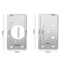 Cabinet Hinge Repair Plate Kit Kitchen Cupboard Door Hinge Mounting Plate With Holes For Cabinet Furniture Hardware Accessories 6