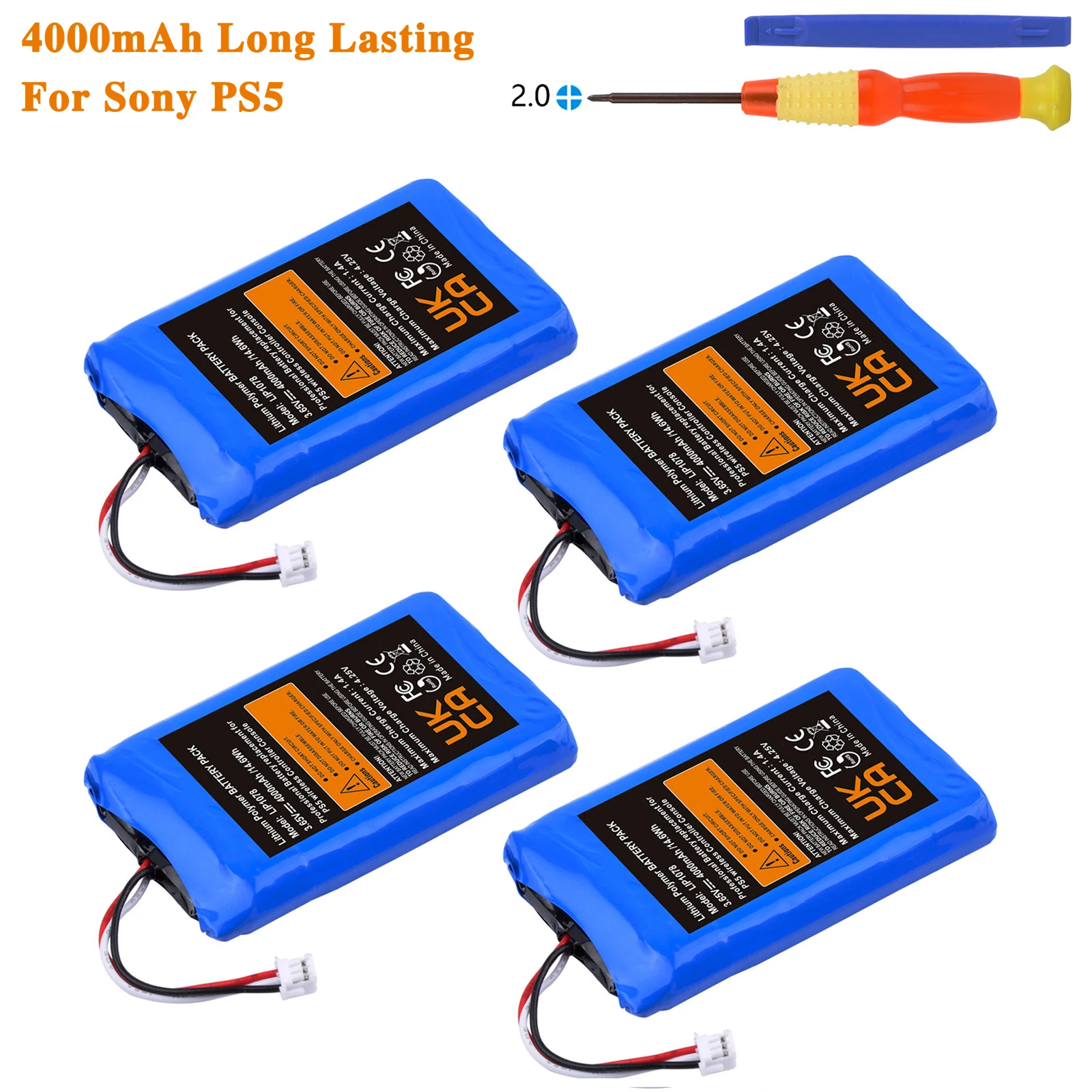 4000mAh-LIP1078-Battery-for-Sony-PS5-Controller-Rechargeable-Lithium ...