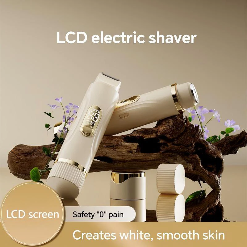 Double-head hair removal device, with LED display, bikini hair removal device, USB charging, convenient for travel.