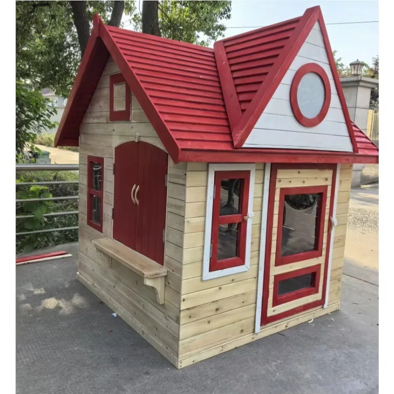 รูปสินค้า บ้านเล่นกลางแจ้ง หุ่นยนต์เคลื่อนไหว สนามเด็กเล่นสวนหลังบ้าน
