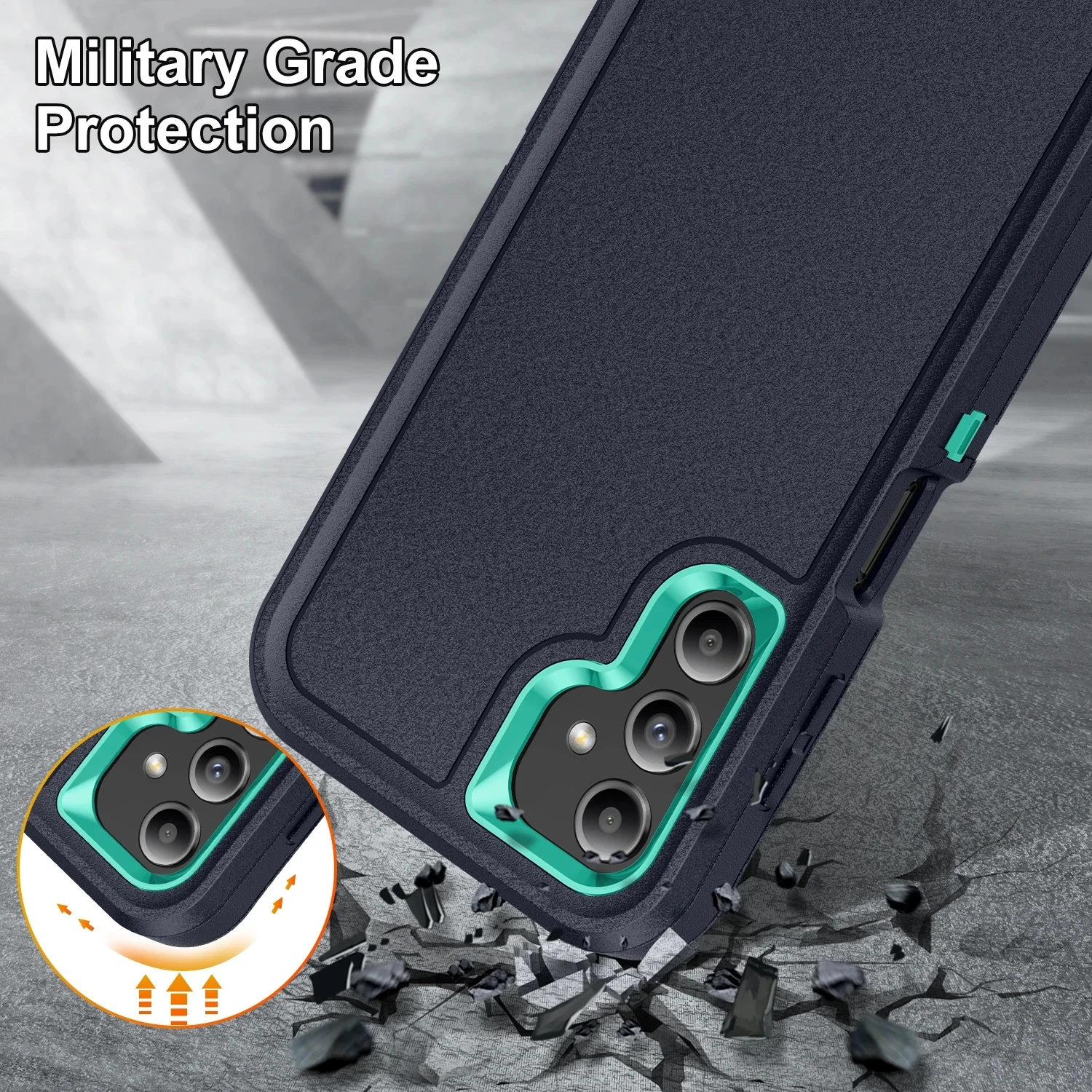 Heavy Duty Shockproof Armor Phone Case - Durable Protective Cover