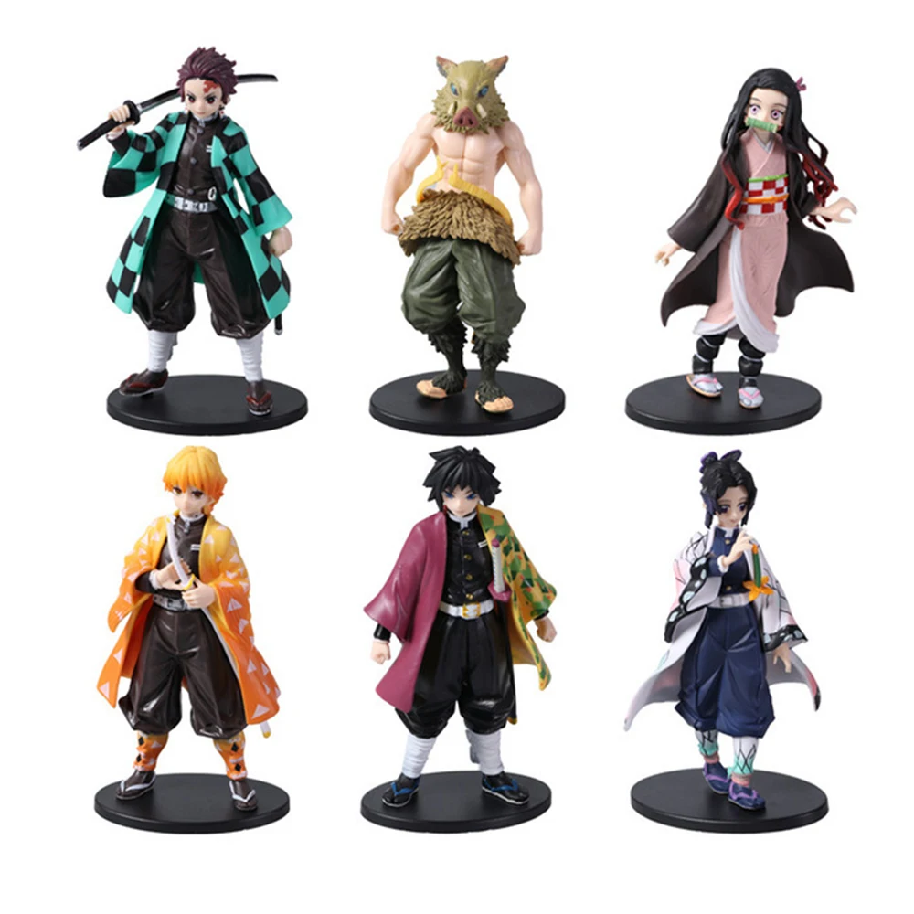 

Фигурка Kimetsu No Yaiba из аниме, экшн-фигурка Kamado Tanjirou Kamado Nezuko, модель воина из ПВХ, коллекционная игрушка, 15 см