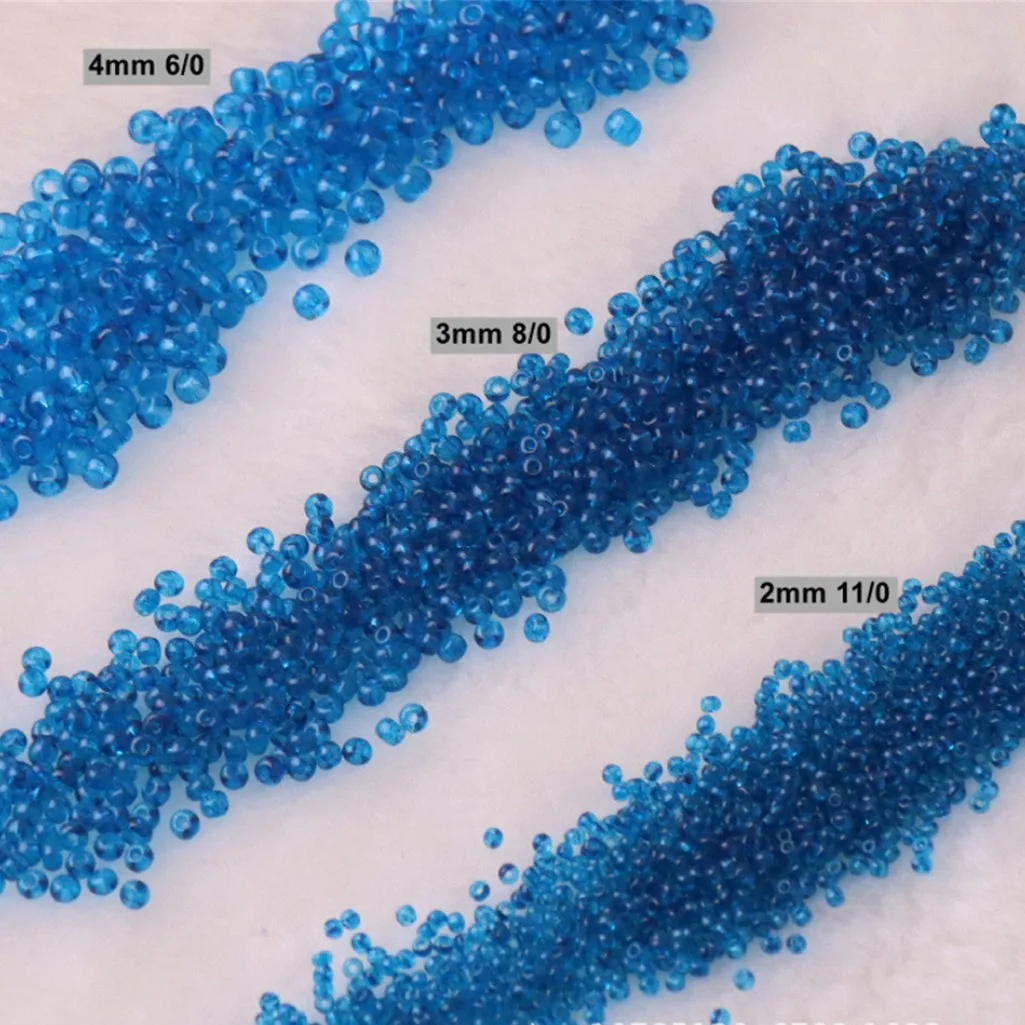 Vibrant Oling Transparent Glass Seed Beads for DIY Jewelry and Accessories
