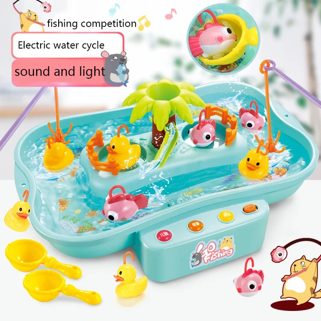 Kids Fishing Game Toys Ducks  Fishing Toys Electric Water - New