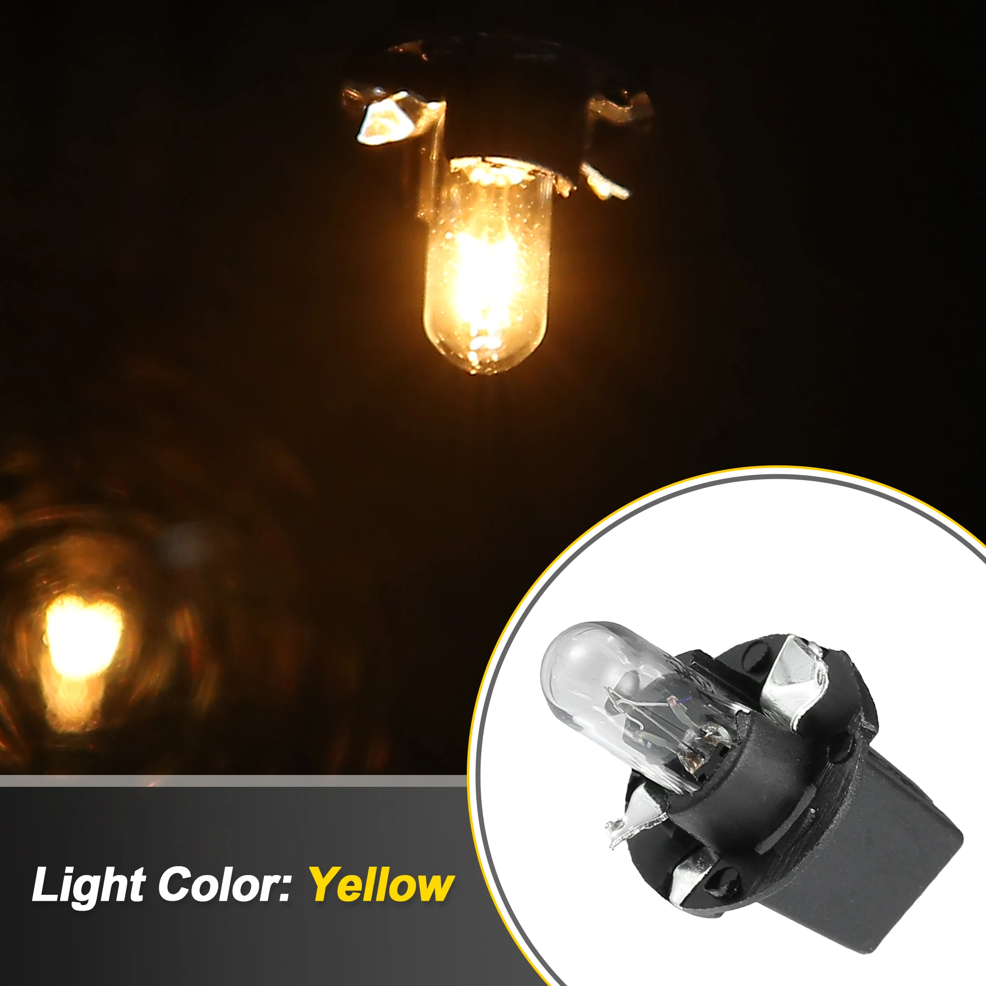 X Autohaux 5/10PCS T5 �ڵ� ���� ���� ��� ���� ����Ʈ DC12V 1.2W ���� ����� ���׸��� ���� �ڵ��� �׼����� ��ü