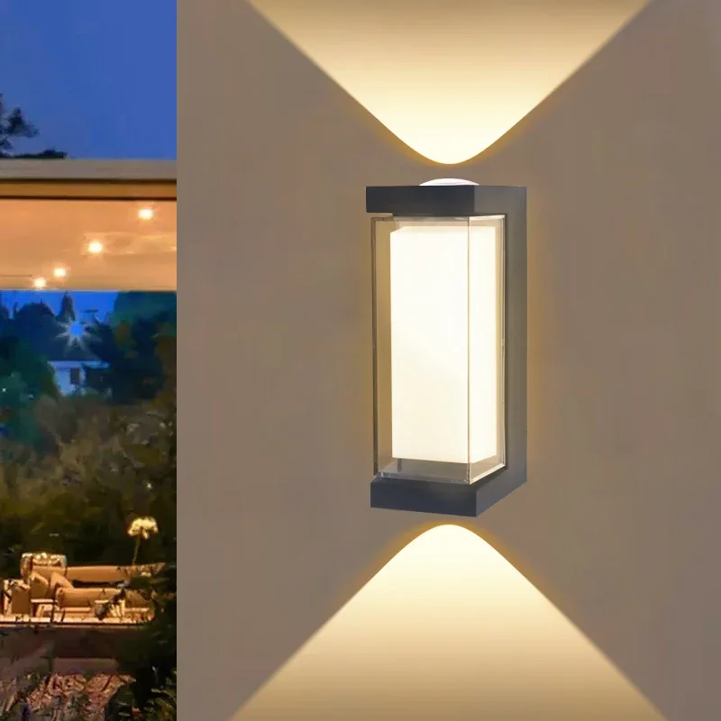 Nordic Aluminum Wall Lamp Modern Style indoor Wall Light IP65 Waterproof Up Down Corridor Lights for Home Stairs Bedroom Bedside