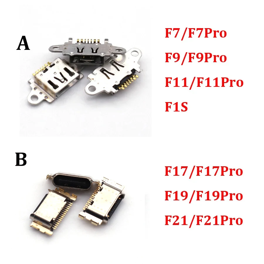 10-50Pcs-Usb-Charging-Dock-Socket-For-OPPO-F7-F7Pro-F9-F9Pro-F11-F11Pro ...