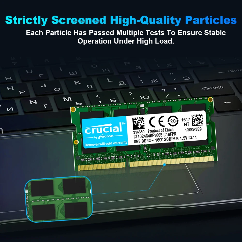 Memoria RAM DDR3 4GB 8GB 16GB 1066 1333 1600mhz Sodimm 1.5V PC3 8500 10600 12800 노트북 노트북 메모리 ddr3 ram 8gb 1600mhz