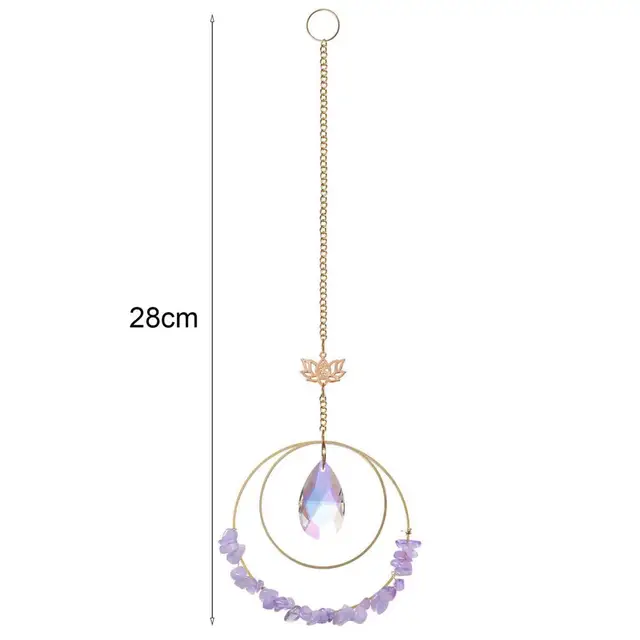 Dekoratív Kerti Napsütő Multolor Műszál Kristály Függő Medál Refrakció Szivárvány Szélcsalád Otthoni Dekoráció A Teraszhoz - Image 6