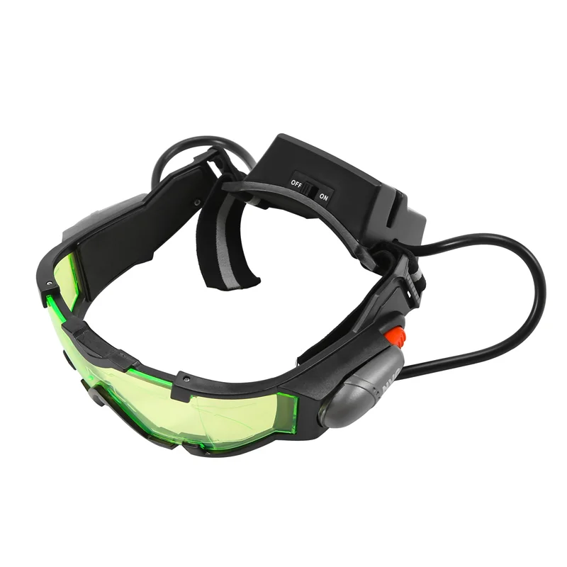 Night Vision Goggles Adjustable Kids LED Night Goggles for Racing Bicycling Hunting to Protect Eyes Children Gift