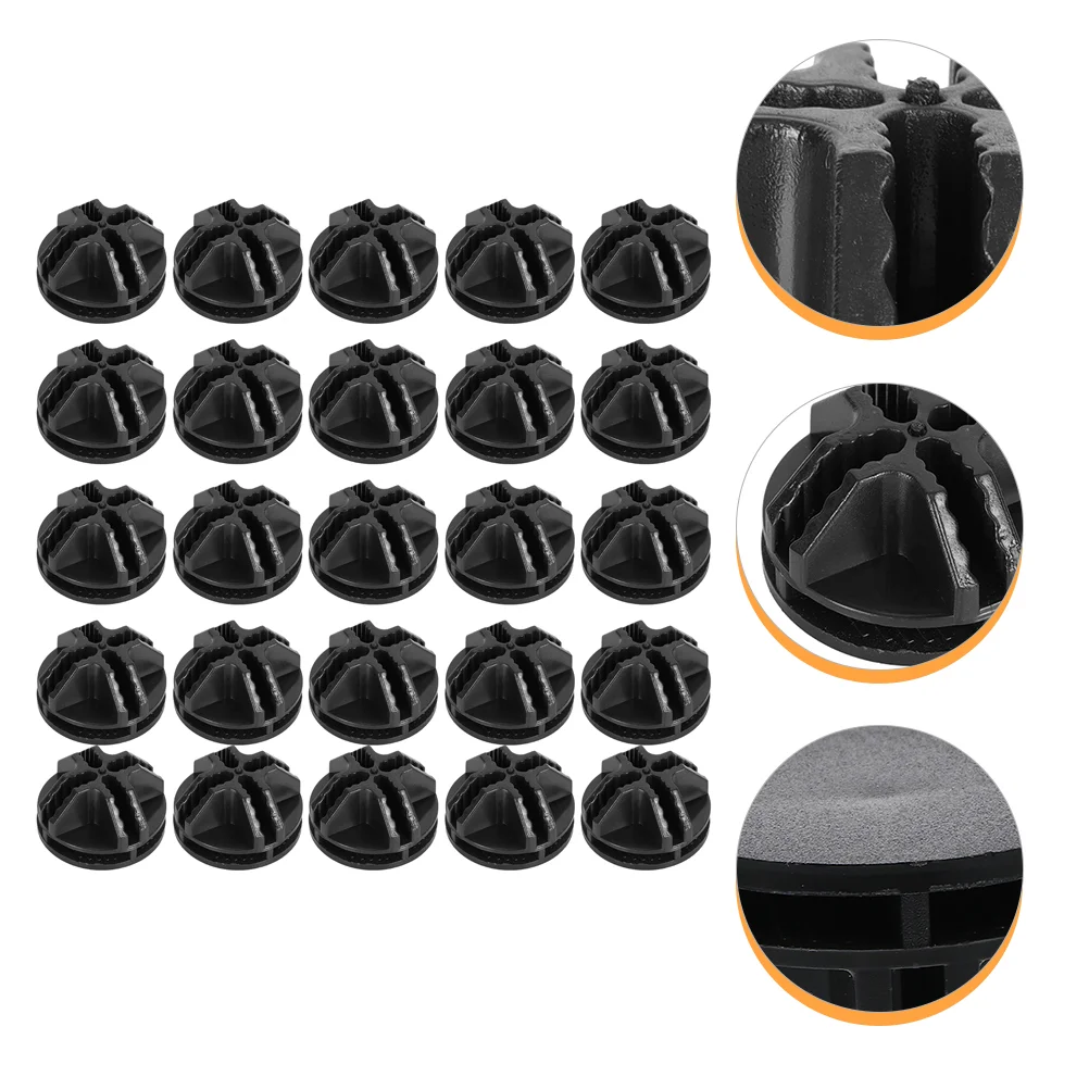 

30 Pcs Buckle Cabinets Closet Round Shoe Connector Storage Rack Fixed Wardrobe Buckles Plastic