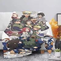 N-Naruto Shippuden Double Bed Blankets and Blankets & Throws Throw Blanket for Sofa Summer Comforter Home and Decoration Plaid 2