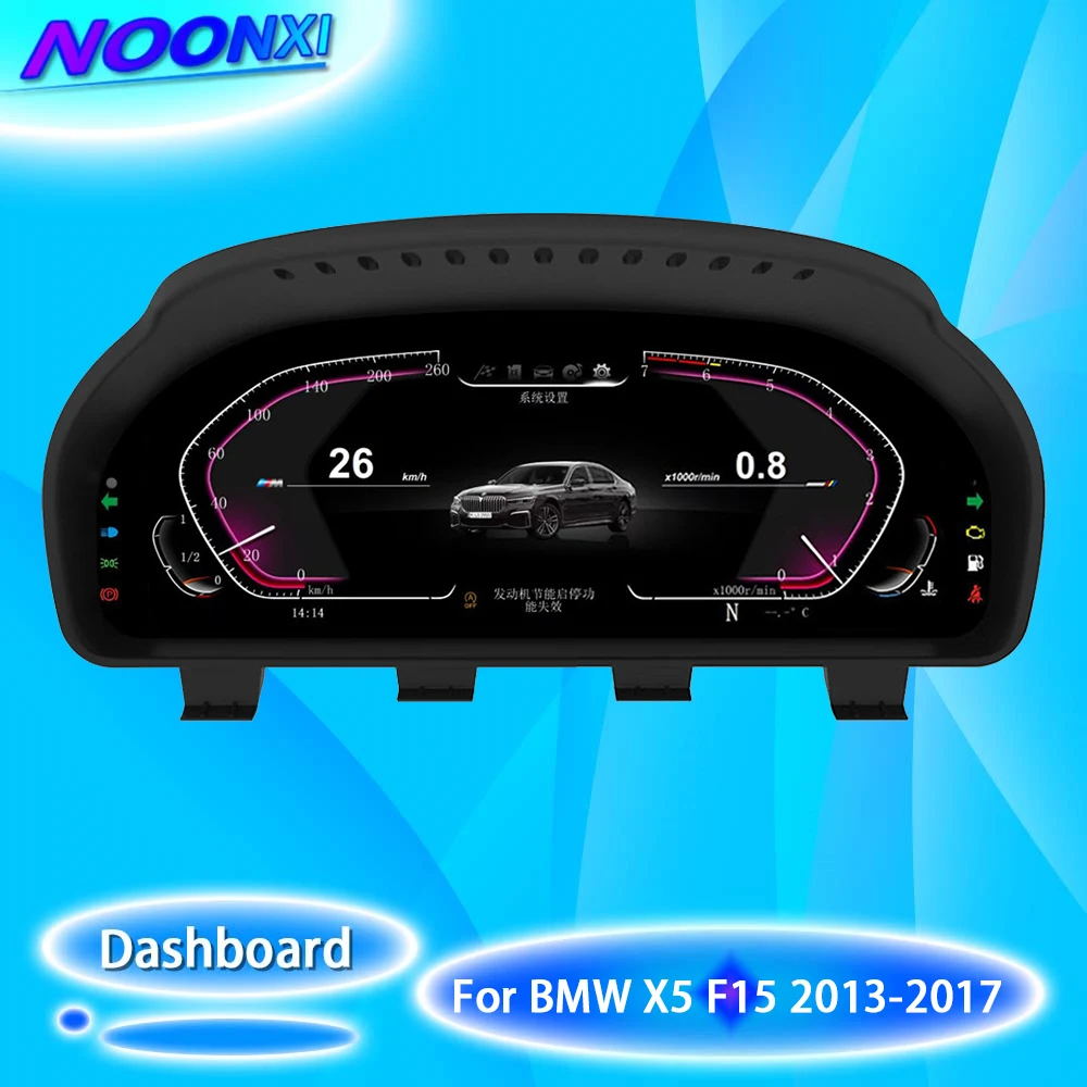 

For BMW X5 F15 2013-2017 IPS Car Digital Dashboard Virtual Cockpit Linux System Stereo Multimedia Player Carplay GPS Navigation