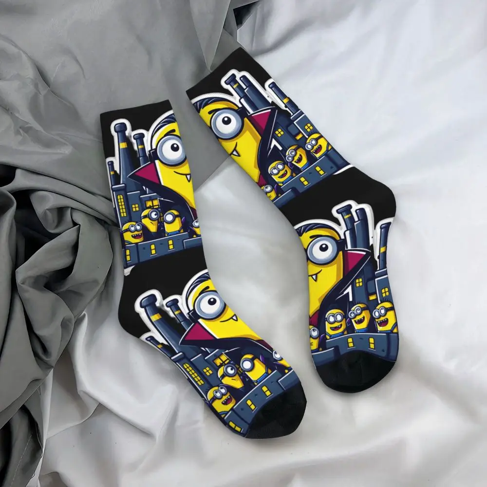Custom Cool Print M- Minions Cartoon Socks for Women Men Stretchy Summer Autumn Winter M- Minions Bananas Crew Socks 78 Se5076c5904074a7ebb1ab544b3125c84q